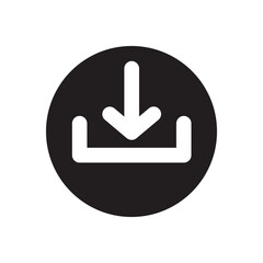 Download icon vector illustration, file download symbol isolated, Software download icon, upload icon, Set of download icons as template for design of web page, site or mobile app.