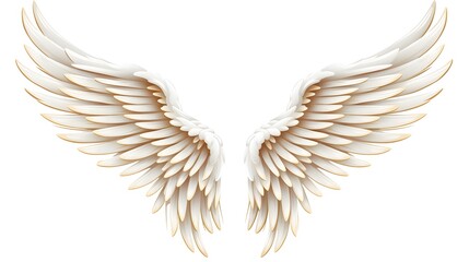 Obraz premium Heavenly Angel Wings and Hawk Feathers: A Stunning Wing Pattern for Designs