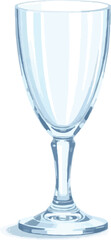 Create a kinds of Different a tall elegant crystal trophy cup with delicate . Vector art with white background.