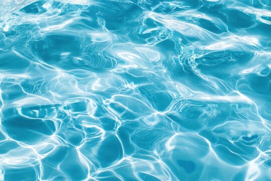 Elegant water texture for summer styling. Serene blue seamless motif for ocean and pool concepts. Ideal for backgrounds in beach, travel, or relaxation themes