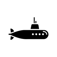 vector illustration of a submarine