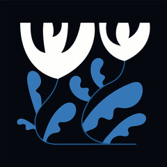 Groovy funky flower Dynamic and Colorful Graphic Floral Pattern for a Vibrant and Timeless Aesthetic Appeal