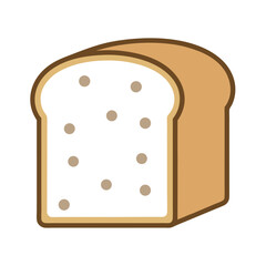 Minimalist Bread Loaf Vector Design.