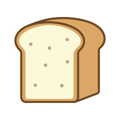 Minimalist Bread Loaf Vector Design.