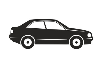 Fototapeta premium retro car vector illustration isolated on white background