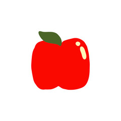 Apple fruit icon design vector illustration
