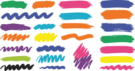 Obraz premium Brush box paint background frame. Brush paint stroke for text box square frame.