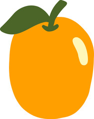 Orange fruit icon design vector illustration
