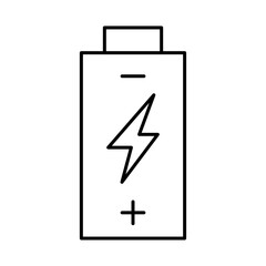 Battery Icon. Solar Energy, Solar Panel, Green Energy, Sun Energy, Solar Battery, Energy Saving, Solar House, Ecology, Electricity, Renewable Energies Editable Stroke Vector Illustration