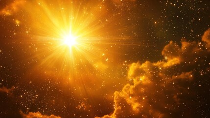 A divine being staring at a glowing star