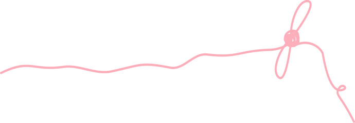 Hand drawn cute decorative ribbon dividers