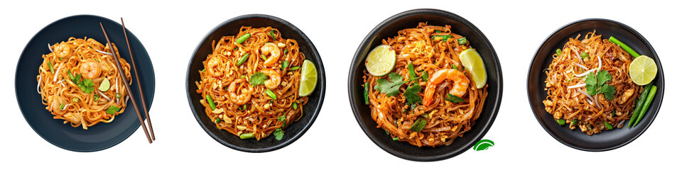 Stir-fried noodles with shrimp and vegetables