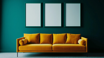 modern interior with sofa