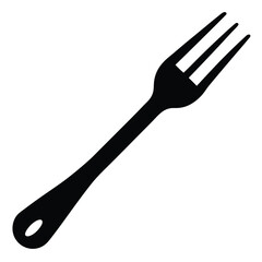 Camouflage Fork Silhouette Vector – Creative Cutlery and Kitchen Tool Illustration