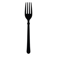Camouflage Fork Silhouette Vector – Creative Cutlery and Kitchen Tool Illustration