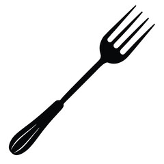 Camouflage Fork Silhouette Vector – Creative Cutlery and Kitchen Tool Illustration