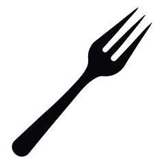 Camouflage Fork Silhouette Vector – Creative Cutlery and Kitchen Tool Illustration