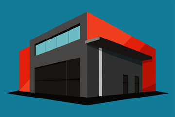 vector illustration of a building