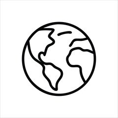  Earth Icon Vector Illustration