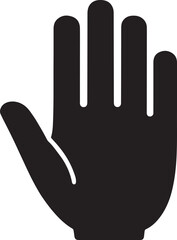 Hand vector icon isolated illustration