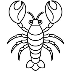 Elegant Lobster One-Line Vector Design