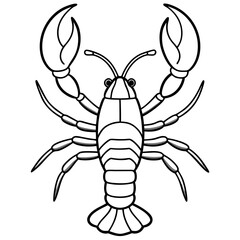 Elegant Lobster One-Line Vector Design