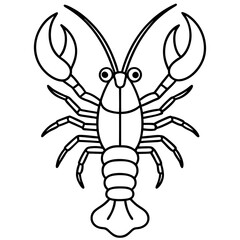 Elegant Lobster One-Line Vector Design