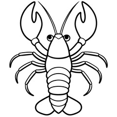 Elegant Lobster One-Line Vector Design