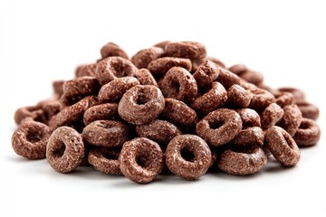 Obraz premium Pile of Chocolate Cereal Rings