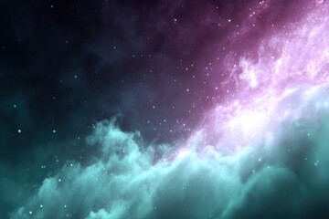 Fototapeta premium Cosmic Nebula with Star Dust and Clouds