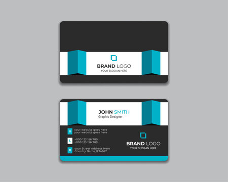 Professional  modern creative design business card template illustration