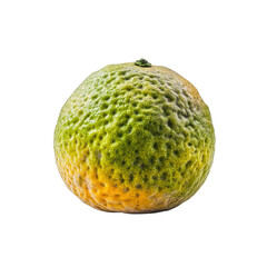 Wrinkled Mandarin Orange on Transparent Background