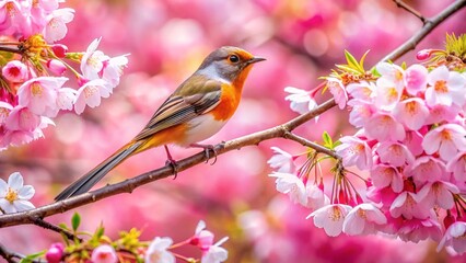 Fototapeta premium bird on a tree