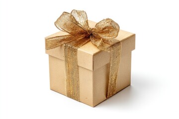 Gift Box with Golden Ribbon