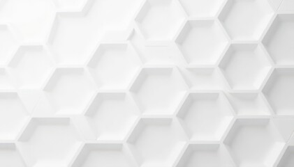Subtle geometric hexagon pattern, clean white background , contemporary, white