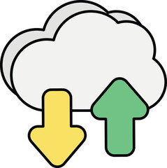 Networking Vector Color outline Icons and Illustrations Pack 