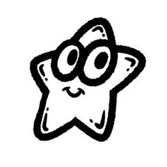 star cute kwaii png cute play kid handwrite kindergarten cartoon and decorate clipart