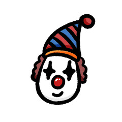 clown png cute play kid handwrite kindergarten cartoon and decorate clipart