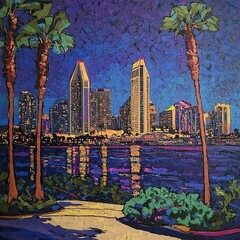 San Diego skyline from Coronado.
