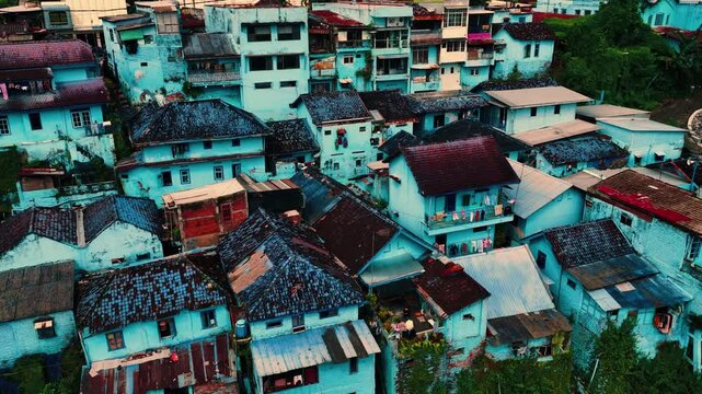 Kampung Tridi, famous colorful village in Malang, Indonesia
