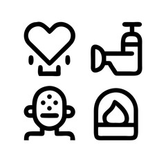 Simple Set of Sleep Related Vector Line Icons. Contains such Icons as Insomnia, Pillow, Sleeping Pills and more. Editable Stroke. 48x48 Pixel Perfect.
