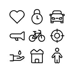 Simple Set of Sleep Related Vector Line Icons. Contains such Icons as Insomnia, Pillow, Sleeping Pills and more. Editable Stroke. 48x48 Pixel Perfect.
