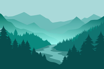 Obraz premium mountain landscape in the mountains
