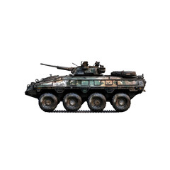 Side Profile of a Modern Armored Combat Vehicle