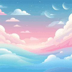 background art simple sky vector