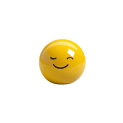 3D Render of a Winking Smiley Face Emoji