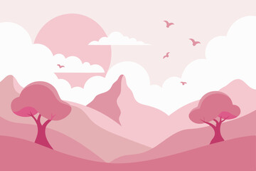 vector illustration of a landscape
