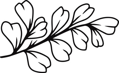 black and white flower vector
