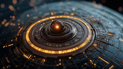 Obraz premium Cybersecurity threats and regulations understanding challenges in a digital environment tech sphere abstract view