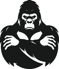 Gorilla vector silhouette